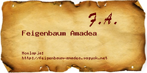 Feigenbaum Amadea névjegykártya